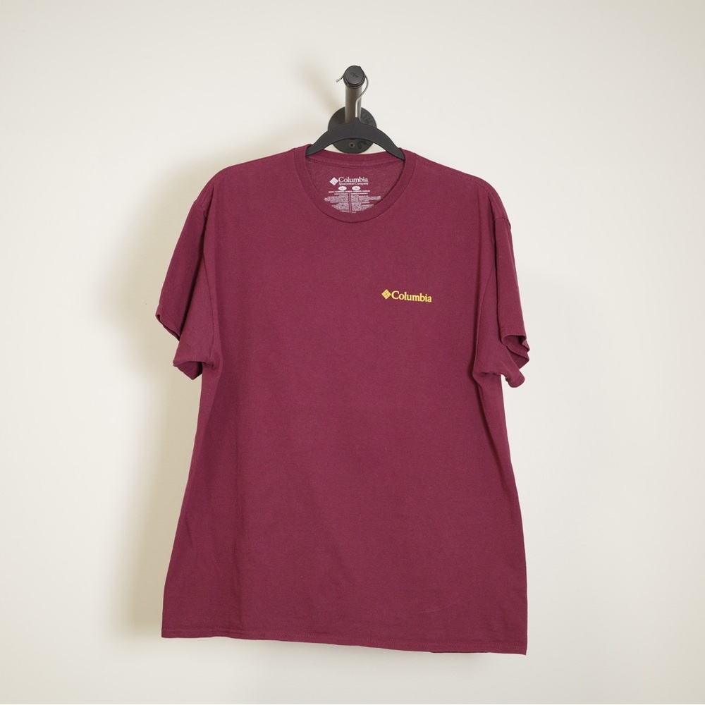 Columbia Burgundy Crew Neck Shirt Size US L